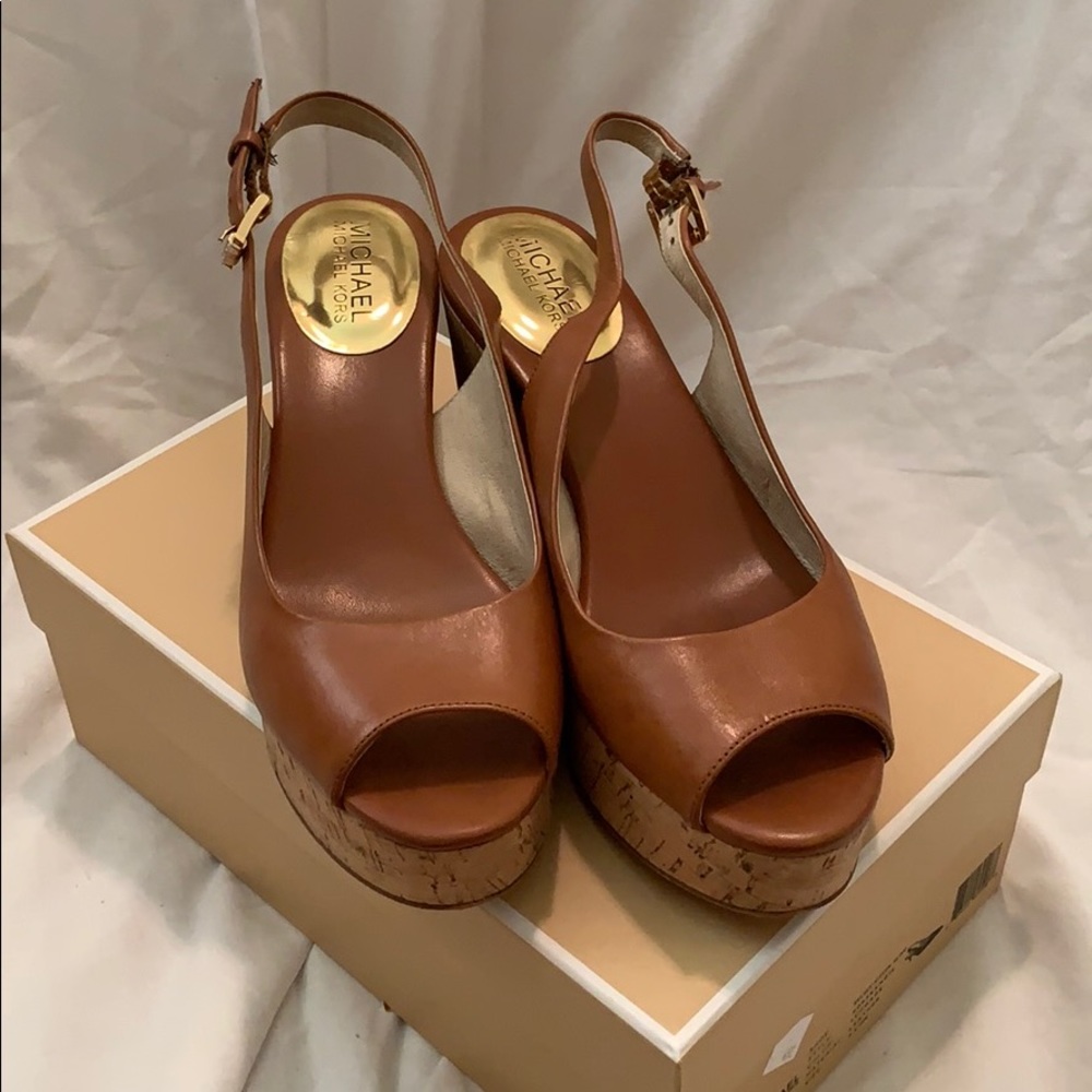 Michael Kors Authentic Natalia Sling Wedges